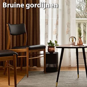 bruine gordijnen